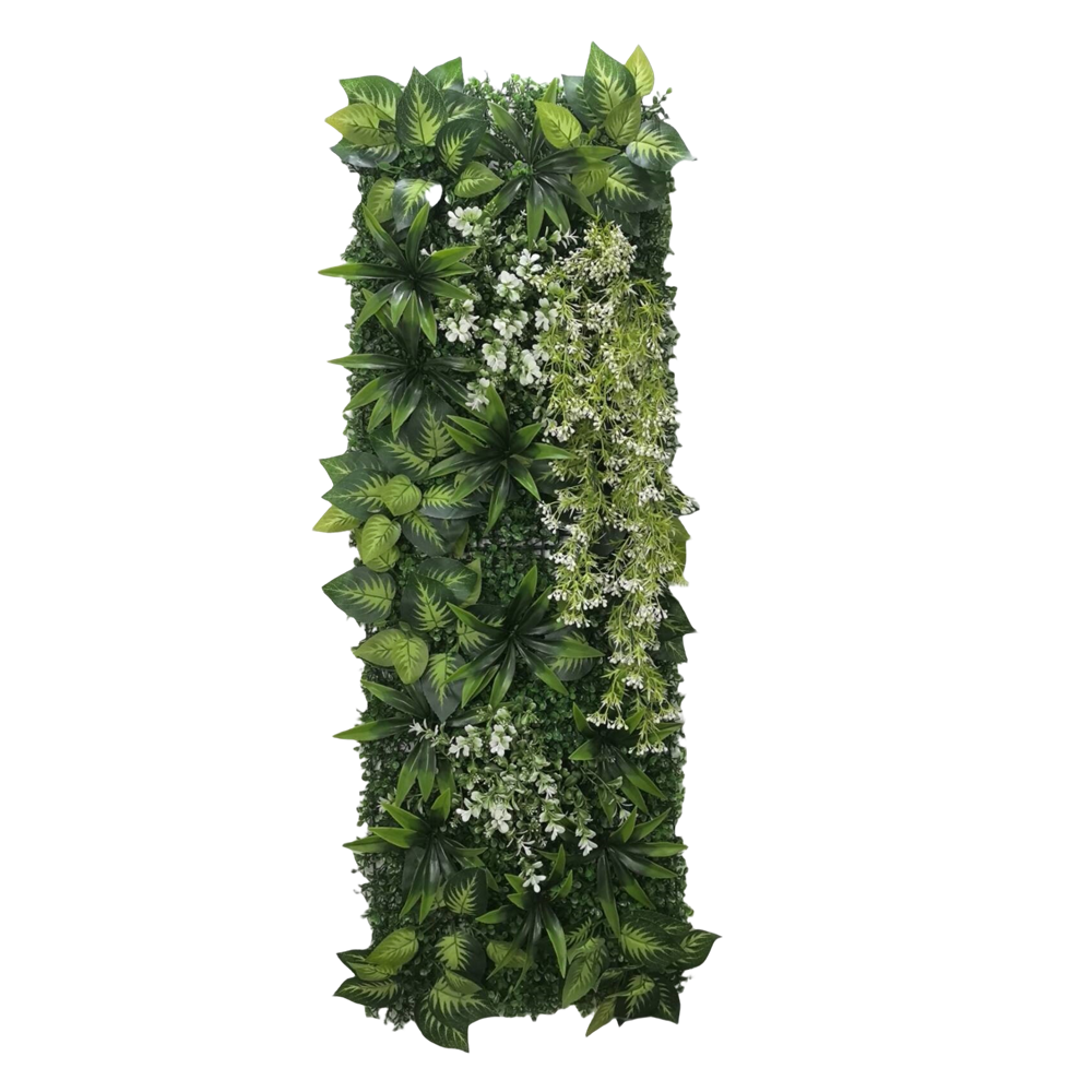 Home Decoration White Artifici - Flower Wall Panel のレビューと価格