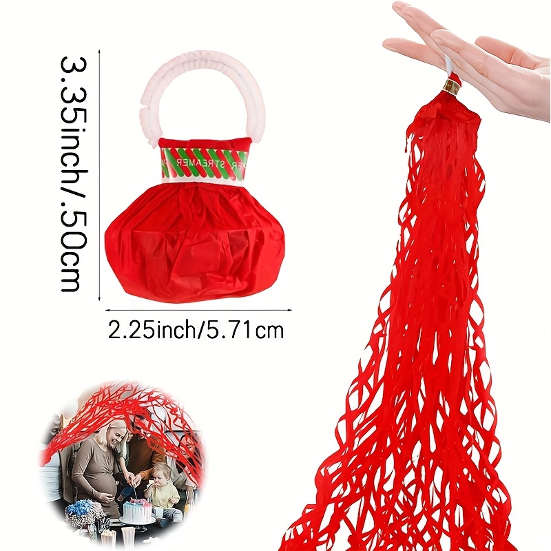Red Hand Throwing Streamers Co - Confetti Cannon Tube のレビューと価格