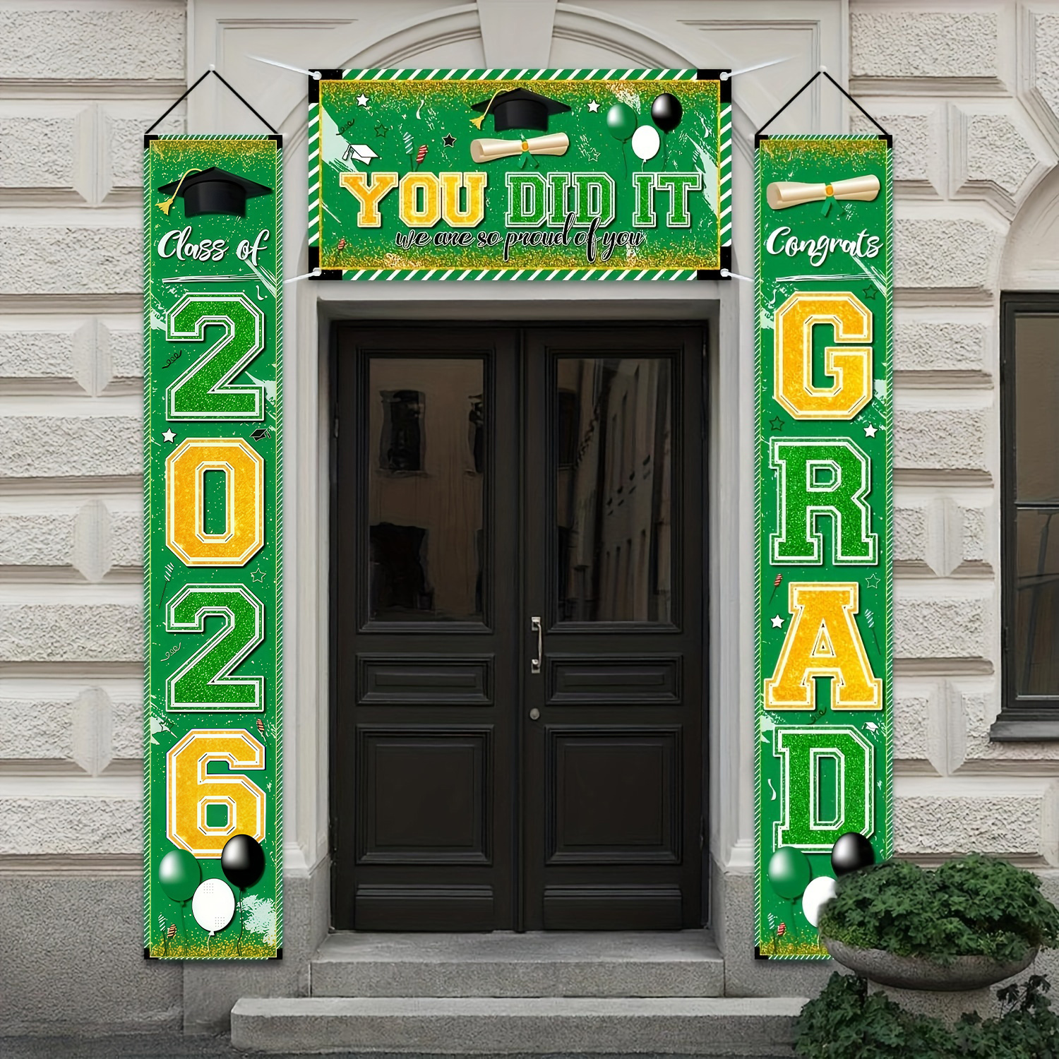 Congrat Class of 2026 Graduati - Party Banner Gold のレビューと価格