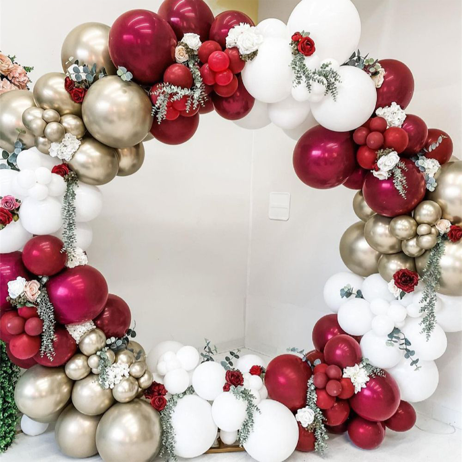 Garnet Balloon Set Garland Arc - Party Event Supplier のレビューと価格