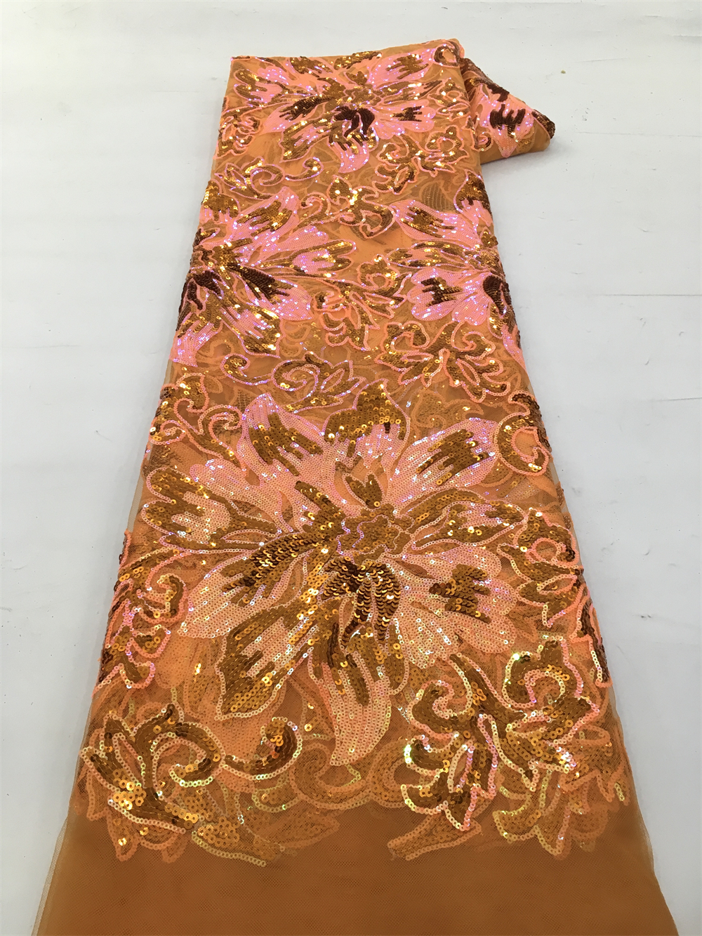 African Sequins Net Lace Fabri - Glitter Tablecloth のレビューと価格