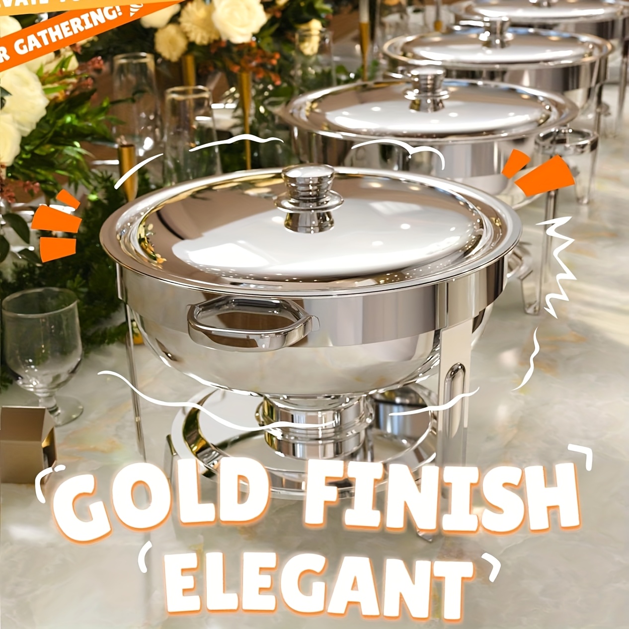 6/9QT Chafing Dishes For Buffe - Event & Party Supply Photos のレビューと価格
