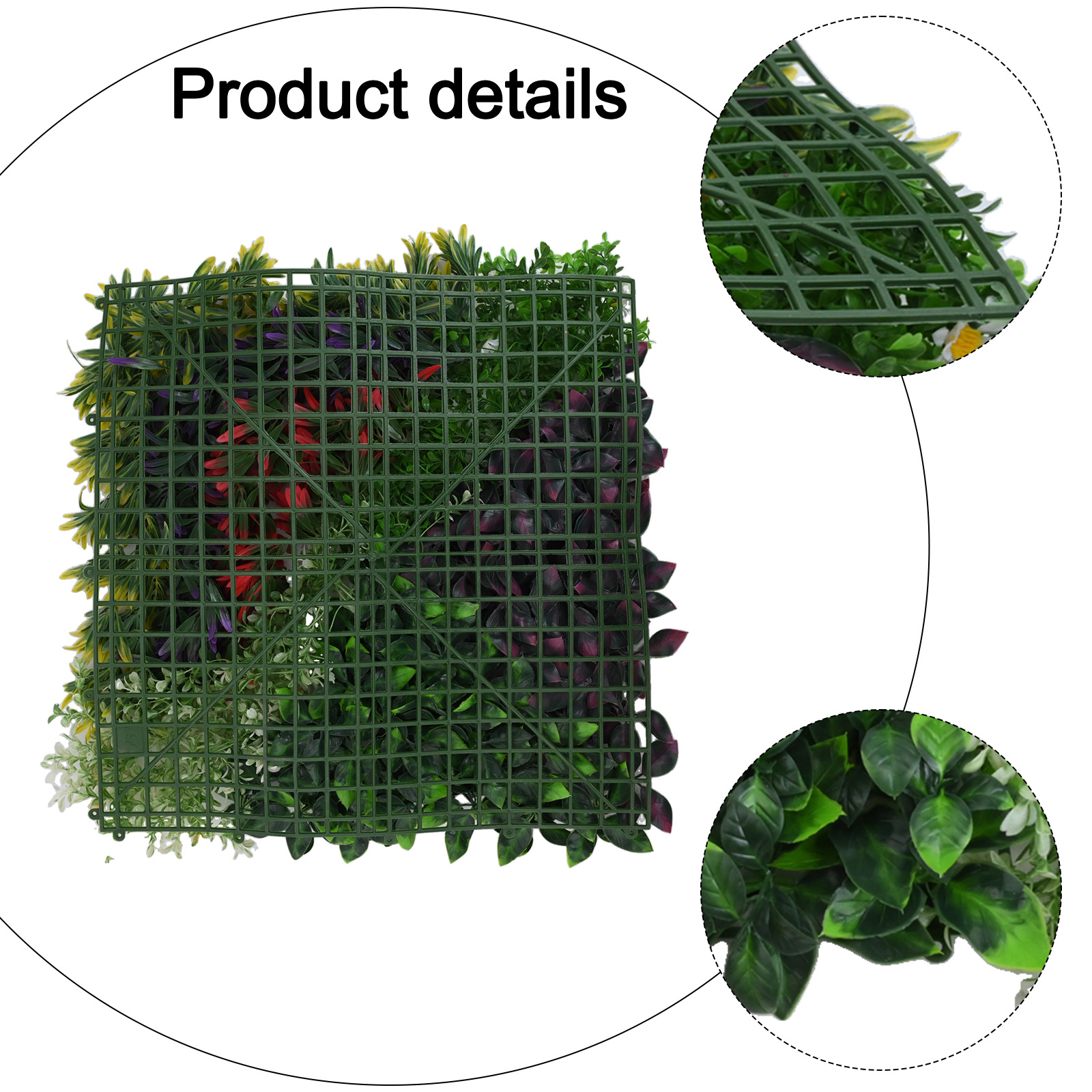 50*50CM Green Artificial Plant - Flower Wall Panel のレビューと価格