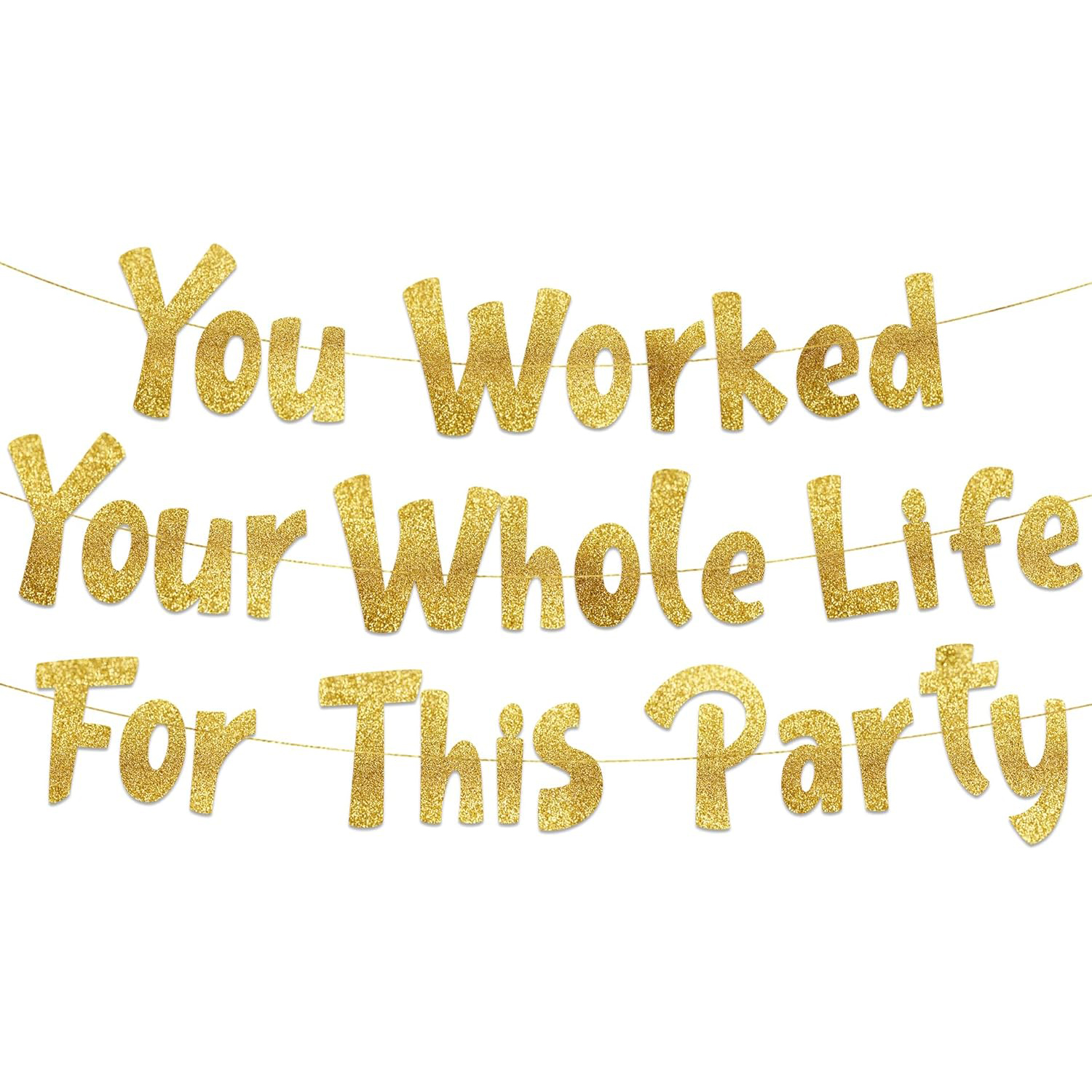 Retirement Party Decorations Y - Party Banner Gold のレビューと価格